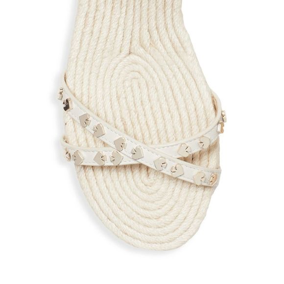 Kate Spade Women's Cream Sandals with Gold Accents 9 - Picture 4 of 5